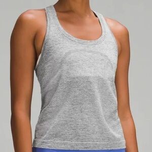 - Lululemon grey racerback swiftly tech tank